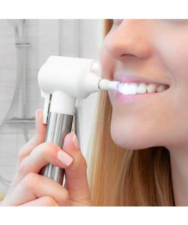 Advanced Toothbrush for Brightening & Polishing Teeth - Rotating Head with 9 Rubber Tips | High-Quality ABS & Stainless Steel - 6.5 x 13 x 2.5 cm - International Shipping Available - Buy Online on GoSupps.com