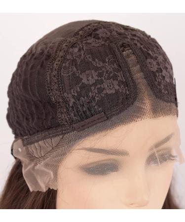 Vebonny Ombre Brown Dirty Blonde Lace Front Wig - Glue-Free Synthetic Hair with Baby Hair - Style #019-2 - Buy Online on GoSupps.com