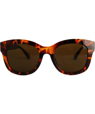 Stylish Retro Mini Glasses | Prescription Sunglasses with Thick Frame | Women's Leopard Brown Reading Sunglasses | Free Case Included - Buy Online on GoSupps.com