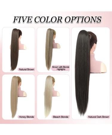 Ms Taj Drawstring Ponytail Extension 30inch long Straight Synthetic ponytail extension 2 clips hairpiece for women Honey Blonde Daily use 30inch-Straight Honey Blonde - Buy Online on GoSupps.com