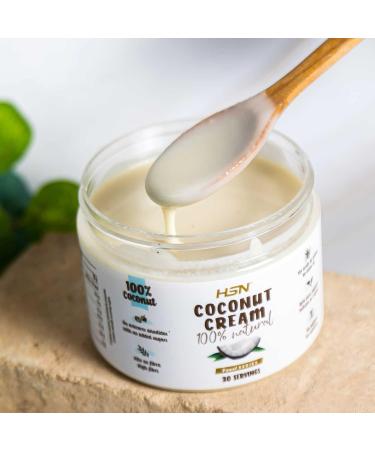 HSN Coconut Cream | 100% Natural Coconut Cream | Ready to Spread | No Palm Oil or Added Sugars | Non-GMO Vegan Lactose Free - Buy Online on GoSupps.com