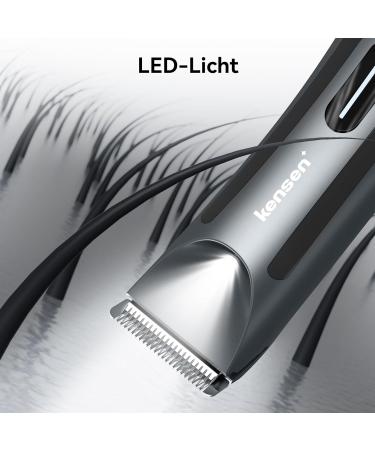 Buy Kensen Men's Intimate Razor - IPX7 Waterproof LED Light Wet & Dry for Body Grooming | Perfect for Testicles Legs Chest & Armpits - Buy Online on GoSupps.com