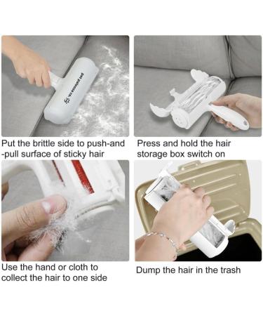 Pet Hair Remover | Effortless Fur Removal for Furniture Cars & Bedding | Reusable Lint Roller for Cat & Dog Owners - Buy Online on GoSupps.com