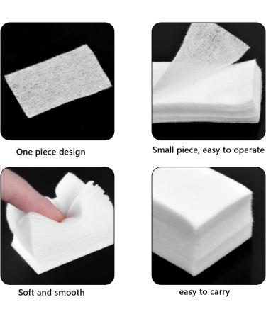  Azonelife Pack of 450 cotton nail pads nail wipes nail cleaning pads bristle-free pads for removing polish and gel perfect for professional and home use - Buy Online on GoSupps.com