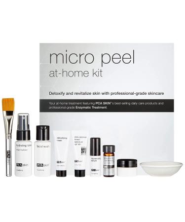 PCA SKIN Micro Peel Hyperpigmentation & Dark Spot Corrector Kit (Lactic Acid Facial Wash Hydrating Toner Blemish Remover Mask Advanced Brightening Treatment Anti Aging Serum Face Cream SPF 50+)