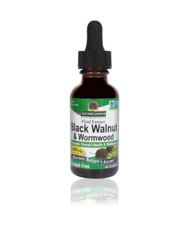 Nature's Answer Black Walnut & Wormwood Alcohol-Free 2000 mg 1 fl oz (30 ml)