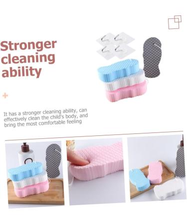 FOMIYES 4 Sets Children's Bath Sponge Exfoliating Bath Sponge Household Cleaning Sponges Bath Scrubber Body Scrubber for Women Clean Body Lotion Kids Bath Sponge Portable Tub PVA 3D - Buy Online on GoSupps.com