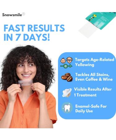 Snowsmile Premium Teeth Whitening Strips 14 Strips 7 Treatments - Buy Online on GoSupps.com