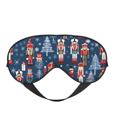 Sleep Mask Eye for Women Men Reusable Soft Blackout Eye Masks Covers for Night Better Sleep Travel Camping Road Trip Essentials Gifts for Him Her - Women's Nutcracker Ballet Xmas Dance