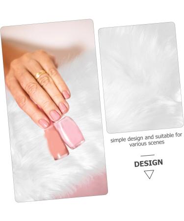 minkissy Tools Area Rugs Fluffy Rug Carpet Photo Plush Cushion Props Photo Backdrop for Jewellery Photo Mat Jewelry Photography Plush Cushion Photo Props White Polyester Nail Display Cloth - Buy Online on GoSupps.com
