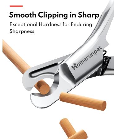 HomeRunPet Cat Nail Clippers - Professional Martensite Steel Clippers for Cats & Small Dogs - Sharp Blades, Non-Slip Handles - Safe Claw Care at Home - Silver - Buy Online on GoSupps.com