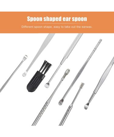 8-Piece Ear Spoon Set | Premium Ear Cleaning Tools & Earwax Removal Supplies | Multipurpose Ear Picks for Home Use - Buy Online on GoSupps.com