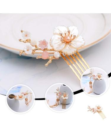 Lurrose Pearl Hair Clip Chinese Style Hair Stick Flower Hair Chopstick Hair Accessories Pearl Hair Clips - Buy Online on GoSupps.com