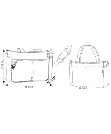 Buy Okiedog METRO 35002 Lightweight Diaper Bag - Stylish Coral with Handles & Shoulder Strap - Includes Accessories - International Shipping Available - Buy Online on GoSupps.com