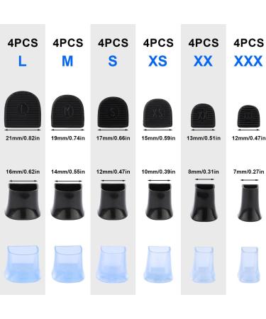 AIEX 12 Pairs High Heel Protectors - Black & Clear Semicircle Caps for Grass & Gravel - 6 Sizes for Stable Walking - Ideal for Weddings & Outdoor Activities - Buy Online on GoSupps.com