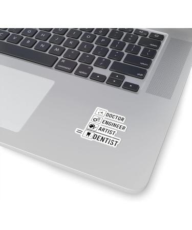 Teegarb Letter Blanket - Humorous Orthodontics Stickers for Laptop & Auto | 4x4 White | Perfect Gift for Dental Enthusiasts - Buy Online on GoSupps.com