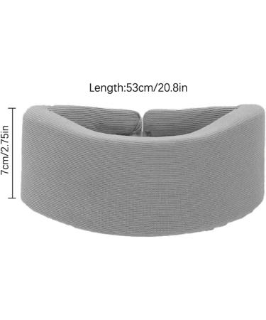 Neck Brace for Neck Pain and Support Soft Support Collar Can Be Used During Sleep Neck Support Wraps Aligns and Stabilizes Vertebrae for Neck Pain for Women & Men Light Grey - Buy Online on GoSupps.com