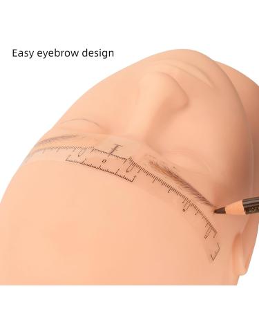 100pcs Disposable Brow Ruler - Transparent Microblading Stickers for Perfect Symmetrical Eyebrows | International Shipping - Buy Online on GoSupps.com