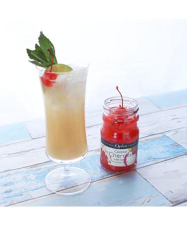 Opies | Red Maraschino Cocktail Cherries With Stem | 3x225g - Buy Online on GoSupps.com