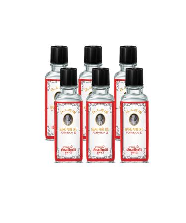 Siang Pure White Oil - Peppermint Menthol Oil for Muscles and Joints - Natural Muscle Rub for Body and Joints(Pack of 6)