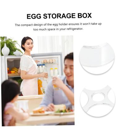GLEAVI 3pcs Egg Storage Box Eggs Refrigerator Clear Shelves Fridge Egg Holder Display Stand Universal - Buy Online on GoSupps.com