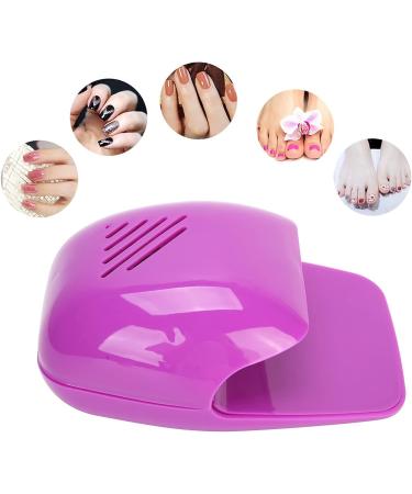 Portable Nail Dryer - Cooling Fan for Quick Drying of Nail Polish (Violet) | Ideal for Home and Salon Use - Buy Online on GoSupps.com