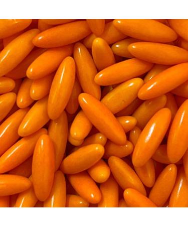 A Pinch Of - Jumbo Rice - Orange Halloween Cake Topper Sprinkles - 25g Edible Polished Cupcake Decorations - Party Sprinkles Ideal For Halloween Themed Cakes and Bakes