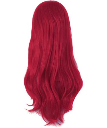 MapofBeauty 28 Dark Red Long Curly Costume Cosplay Wig - 70cm - Buy Online on GoSupps.com