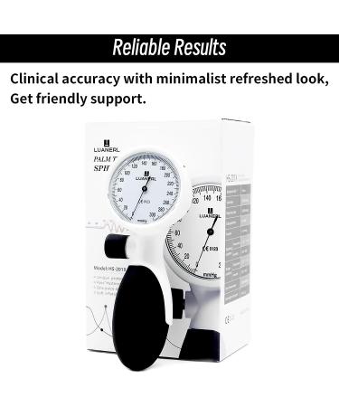 LUANERL Manual Blood Pressure Cuff Adult 9-21 Inches (22-53CM) (Large/XL) - Aneroid Sphygmomanometer with Comfort Cuff for Clinical or Home Use - Buy Online on GoSupps.com