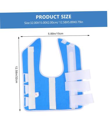 FRCOLOR Humerus Fixation Strap - Shoulder Brace for Men & Women | Arm Splint & Rest Support - 32x15x2cm Blue & White - Buy Online on GoSupps.com
