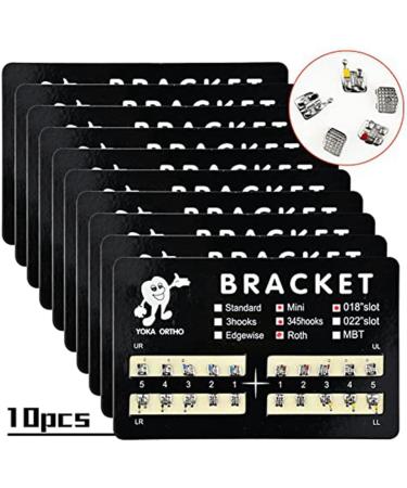 QWAMBVZE 10pcs Model Metal Brackets - 018 Slot 345 Hook Tooth Gem Kit for Braces | International Shipping - Buy Online on GoSupps.com