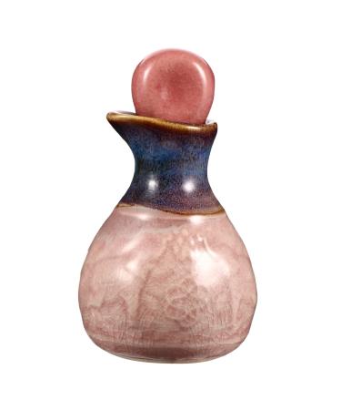 MERRYHAPY 1 Set Aromatherapy Bottle Decor Bottle Essential Oil Dispenser Cruets Dispenser Mini Lotion Mini Condiments Mini Perfume Ceramics Essential Oil Bottle Pink Scent Bottle 9.5X5.5cm Pink