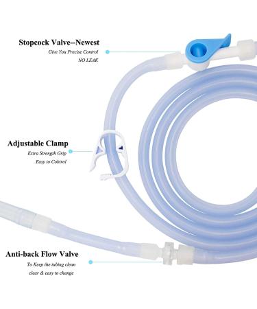 TopQuaFocus Enema Tube Replacement Pack - Flexible Colon Cleaning Tubes & Tips for Effective Detox - Buy Online on GoSupps.com