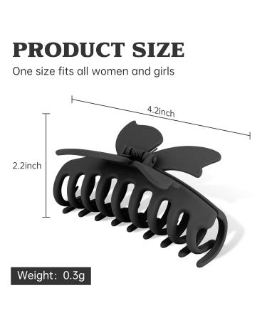 ACO-UINT 4 Pack Large Non Slip Butterfly Hair Claw Clips for Thick Hair - Strong Jumbo Clips for Styling Accessories - Buy Online on GoSupps.com