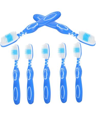 Magiclulu 30 STK Prison Toothbrush - Compact Tooth Cleaning Tools for Travel | Durable Plastic Toothbrushes in Blue - Ideal for Prison Requirements - Buy Online on GoSupps.com