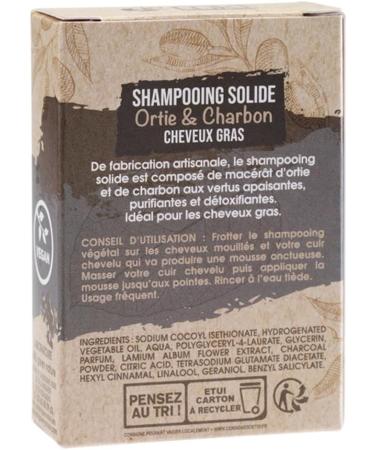 MKL Green Nature Solid Shampoo Nettle Charcoal Oily Hair 65 g - Buy Online on GoSupps.com