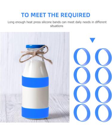 Shop Ciieeo 48pcs Silicone Straps & Sublimation Accessories for Cups | Black Holder Rings - Perfect for Custom Sublimation Projects - Buy Online on GoSupps.com