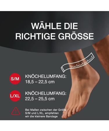 Hansaplast Sport Ankle Hinge Bandage - Protection & Support for Right/Left Ankle (Size L/XL) - 1 Pack - Buy Online on GoSupps.com