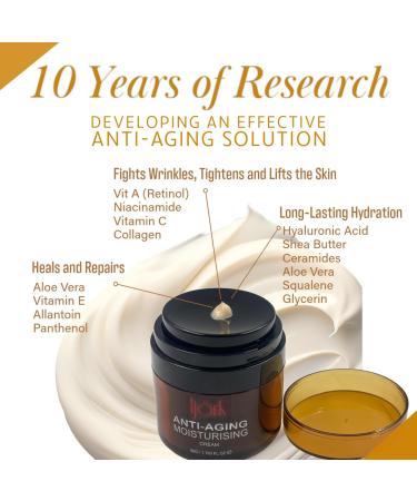 Face and Neck Anti-Aging and Anti Wrinkle For Women | Hydrating & Firming Skincare for Women | Anti-Aging Wrinkle Cream for Face and Neck with Hyaluronic Acid Collagen Squalene Vitamin C A & E - Buy Online on GoSupps.com