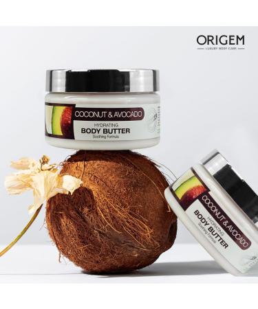 ORIGEM Body Butter 8 Oz + Keragen Keratin Hair Treatment 32 Oz Hydration & Smoothing Set for Dry Skin and Frizzy Hair Argan Avocado & Keratin Blend Sulfate-Free - Buy Online on GoSupps.com