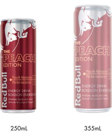 Red Bull Energy Drink Peach-Nectarine 250ml (24 Pack) 250ml Pack of 24 - Buy Online on GoSupps.com
