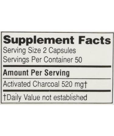 Requa Activated Charcoal 260mg - 100 Count | Natural Detox and Digestive Health Support - Buy Online on GoSupps.com