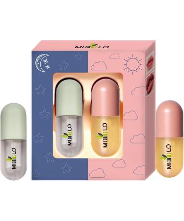 M/N /N Lip Kit Moisturizing Lip Plumper Kit for Day and Night Use - Lip Plumping Gloss Natural Lip Plumper Oil Serum Essence Moisturizer - Buy Online on GoSupps.com