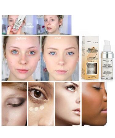 TLM Color Changing Foundation Makeup Concealer Cream for Warm Skin Tone - Moisturizing Liquid Cover for Women and Girls (1pcs) - Buy Online on GoSupps.com