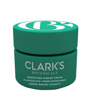 Clark's Botanicals Smoothing Marine Cream 2oz Facial Moisturizer Clinically Proven to Firm Lift Hydrate - Wrinkle Reduction and Cellular Renewal for Men & Women Results Without Irritation 2 Fl Oz (Pack of 1)