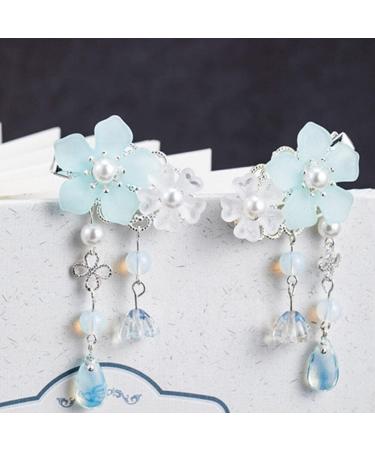 KALLORY 2 Pairs Children's Hair Accessories Tassel Hair Clip for Women Flower Hair Sticks Chinese Tassel Hairpin Vintage Hair Accessories Kids Headwear Bride Chinese Style Metal Japan - Buy Online on GoSupps.com