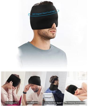 Tcare Cold Therapy Form Fitting Gel Ice Headache Migraine Relief Cap Ice Pack Eye Mask for Puffy Eye Tension Sinus Stress Relief - Buy Online on GoSupps.com