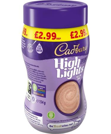 Bundle Pack Hot Chocolate Melted Drinks - Select from option available : (6 Pack Cadbury Highlights Hot Chocolate 154g) - Buy Online on GoSupps.com