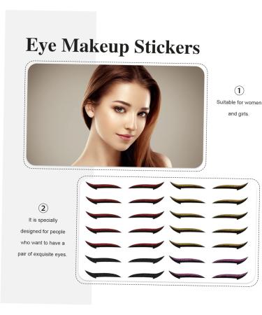 Healvian 20 Pairs Eyeshadow Stickers Glitter Stickers Self-adhesive Eyeliner Sticker Trendy Stickers Paper - Buy Online on GoSupps.com