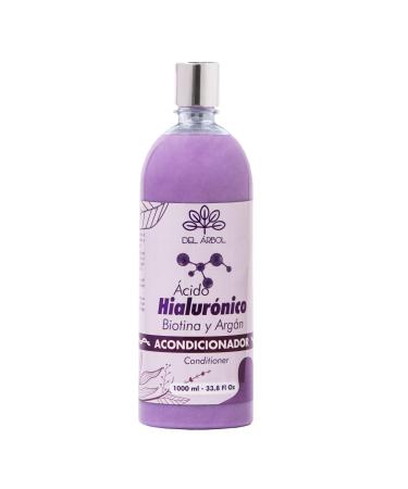 Biotin & Argan Fortifying Conditioner with Hyaluronic Acid | 1 Liter | Detangles & Nourishes | Vegan | 33.8 oz.
